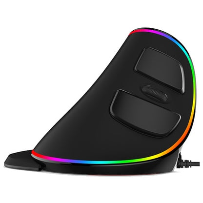 Vertical Ergonomic Snail RGB Anti-Mouse Hand Wired Mouse - Nukindz