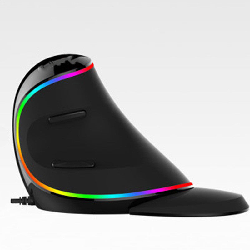 Vertical Ergonomic Snail RGB Anti-Mouse Hand Wired Mouse - Nukindz