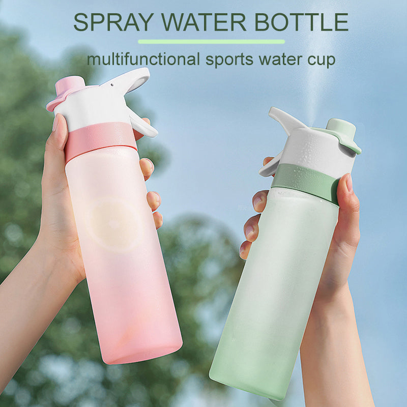 Spray Water Bottle For Girls Outdoor Sport Fitness Water Cup Large Capacity Spray Bottle Drinkware Travel Bottles Kitchen Gadgets - Nukindz