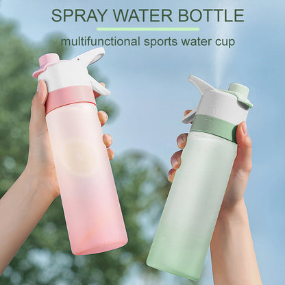 Spray Water Bottle For Girls Outdoor Sport Fitness Water Cup Large Capacity Spray Bottle Drinkware Travel Bottles Kitchen Gadgets - Nukindz
