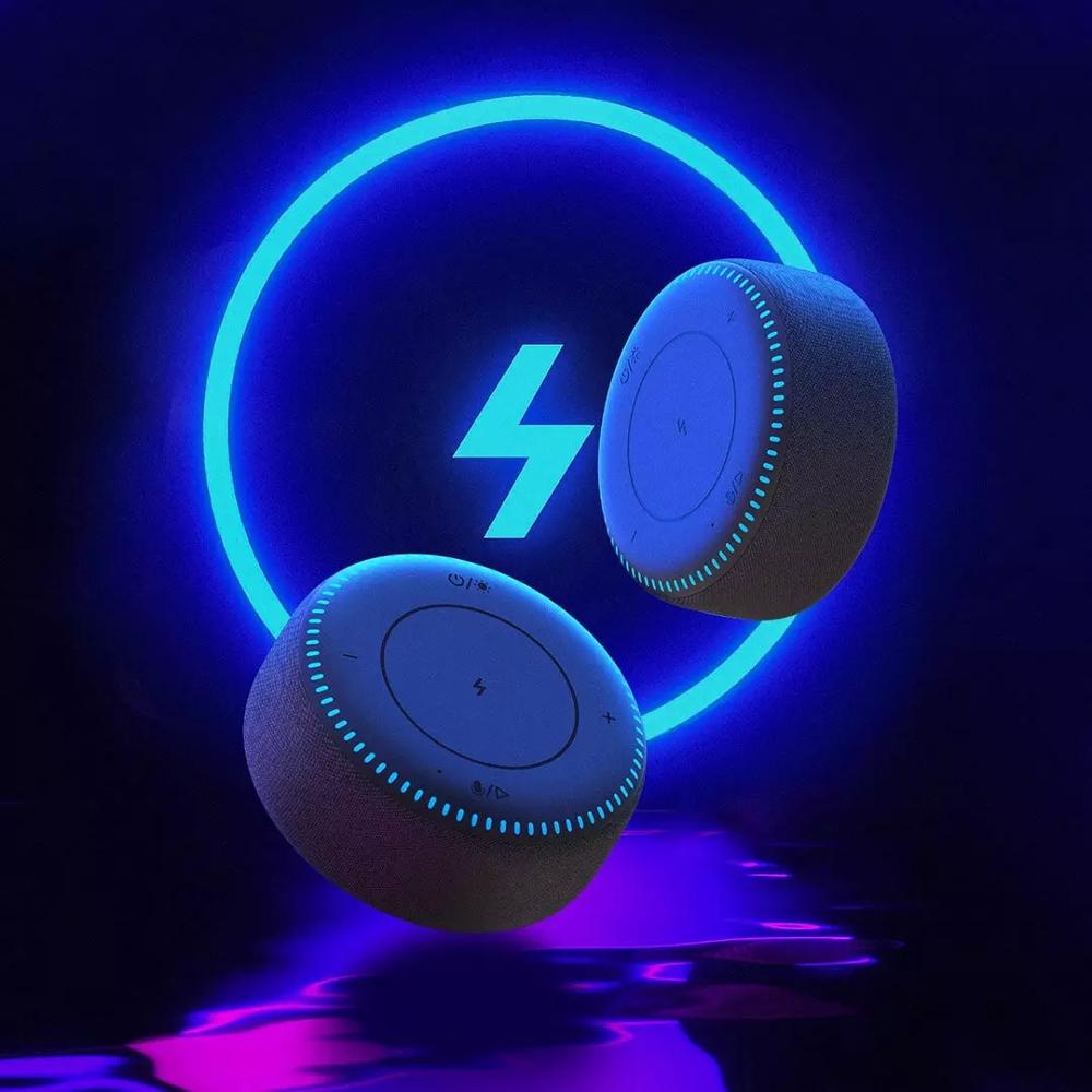 AuraSleep 3-in-1: 20W Fast Wireless Charger & Hi-Fi Bluetooth Speaker with White Noise - Nukindz