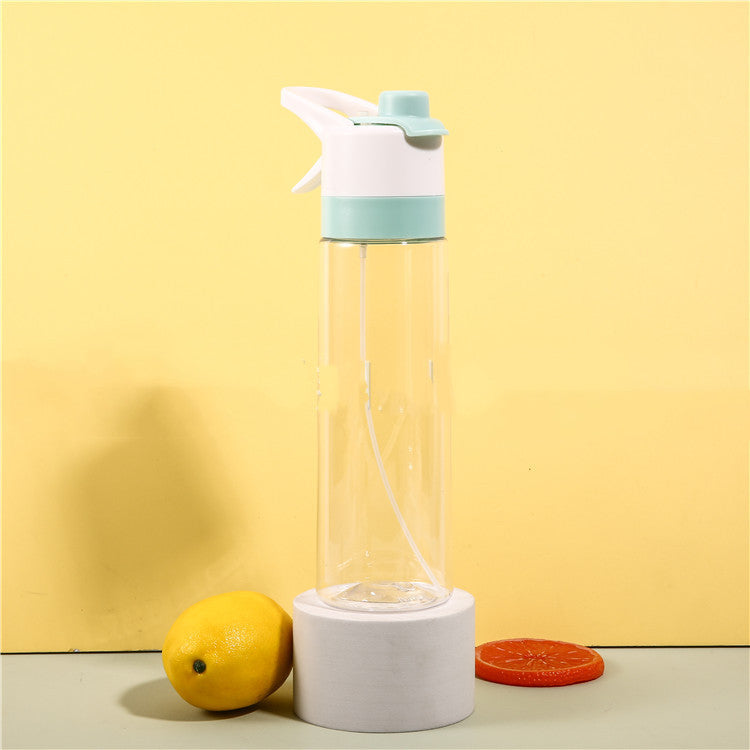 Spray Water Bottle For Girls Outdoor Sport Fitness Water Cup Large Capacity Spray Bottle Drinkware Travel Bottles Kitchen Gadgets - Nukindz