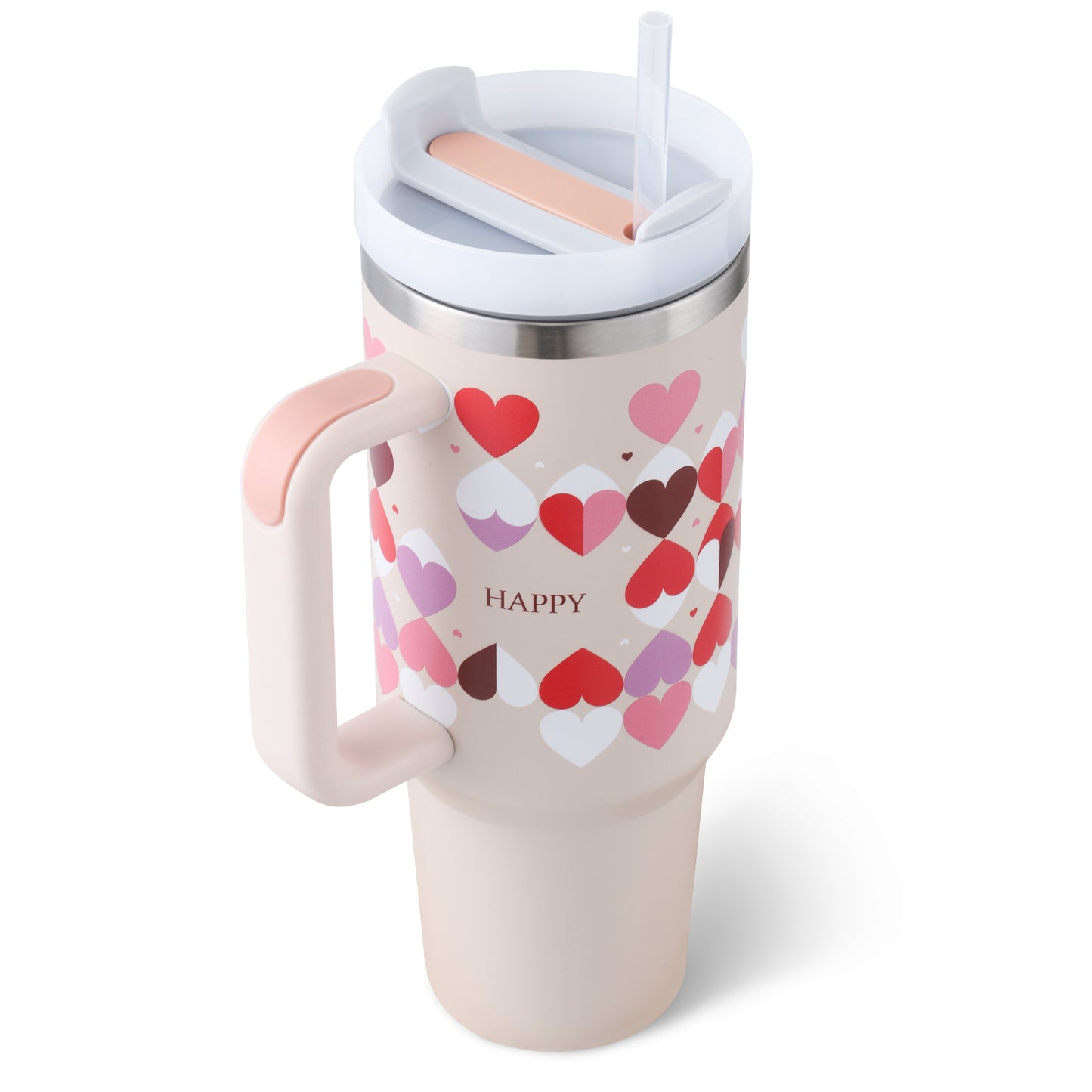 Meridian-40 | 40oz Insulated Tumbler with Handle & Straw - Nukindz