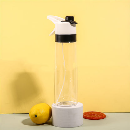 Spray Water Bottle For Girls Outdoor Sport Fitness Water Cup Large Capacity Spray Bottle Drinkware Travel Bottles Kitchen Gadgets - Nukindz