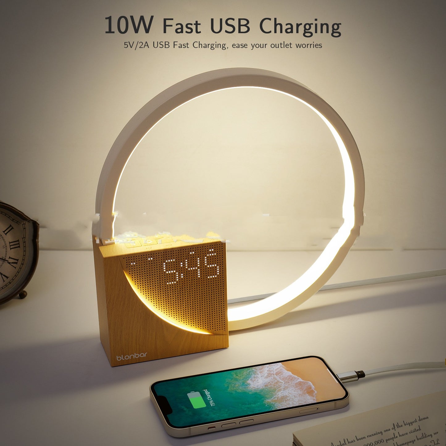 Circadian Focus-Light | Wake-Up Lamp with Natural Sounds & Alarm - Nukindz