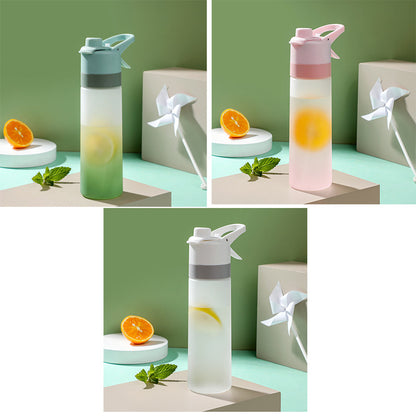 Spray Water Bottle For Girls Outdoor Sport Fitness Water Cup Large Capacity Spray Bottle Drinkware Travel Bottles Kitchen Gadgets - Nukindz