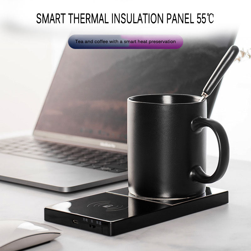 Thermal-Link | 2-in-1 Smart Mug Warmer & Wireless Charger - Nukindz