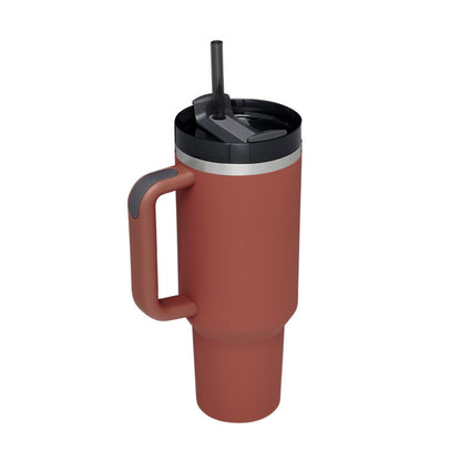 Meridian-40 | 40oz Insulated Tumbler with Handle & Straw - Nukindz