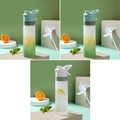 Spray Water Bottle For Girls Outdoor Sport Fitness Water Cup Large Capacity Spray Bottle Drinkware Travel Bottles Kitchen Gadgets - Nukindz