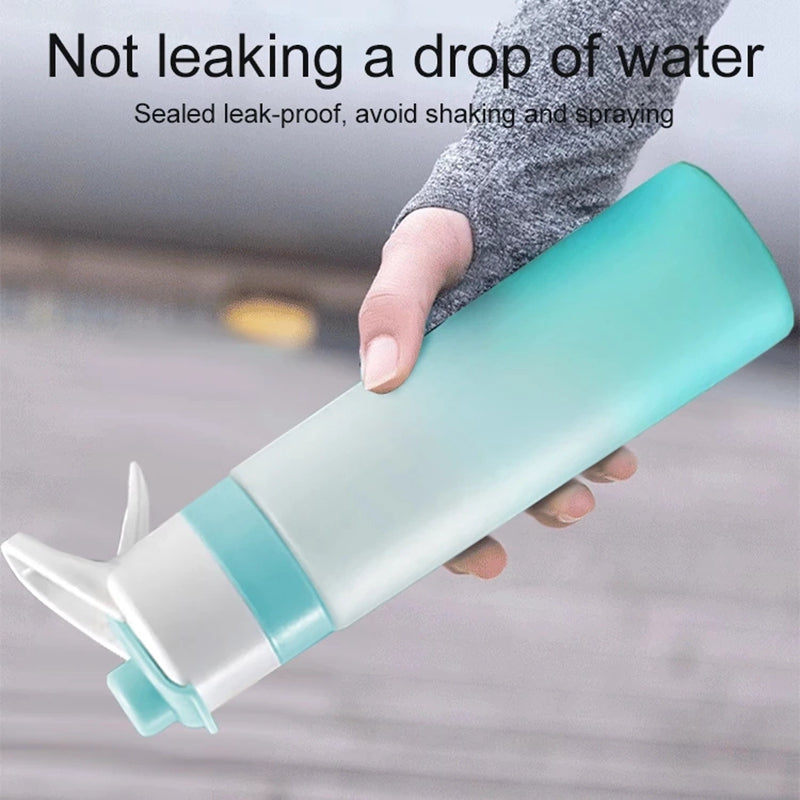 Spray Water Bottle For Girls Outdoor Sport Fitness Water Cup Large Capacity Spray Bottle Drinkware Travel Bottles Kitchen Gadgets - Nukindz