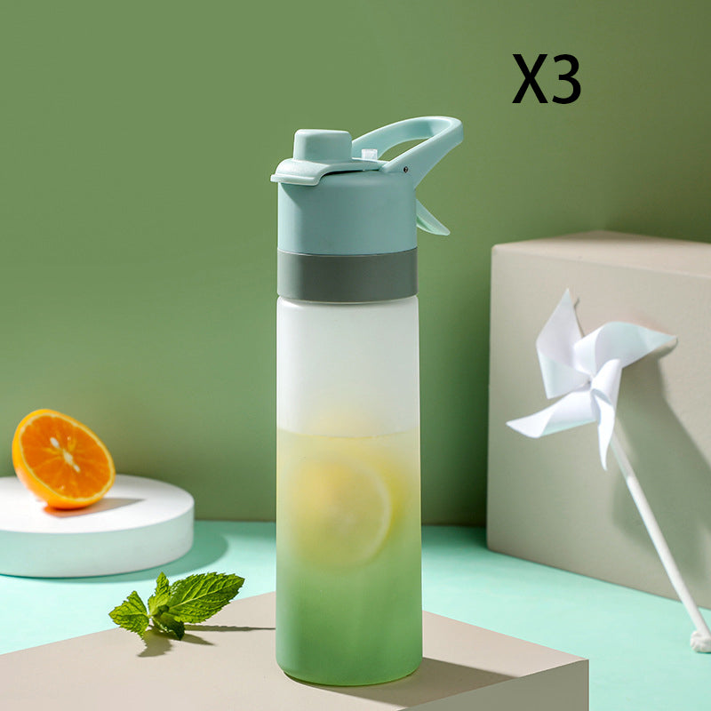 Spray Water Bottle For Girls Outdoor Sport Fitness Water Cup Large Capacity Spray Bottle Drinkware Travel Bottles Kitchen Gadgets - Nukindz