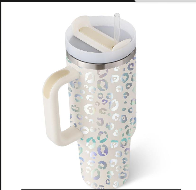 Meridian-40 | 40oz Insulated Tumbler with Handle & Straw - Nukindz