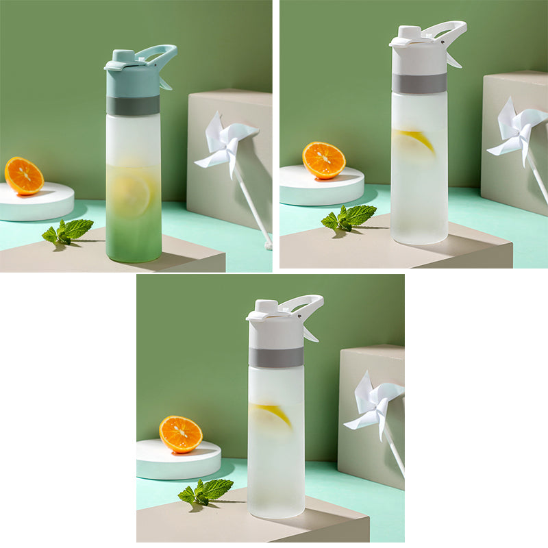 Spray Water Bottle For Girls Outdoor Sport Fitness Water Cup Large Capacity Spray Bottle Drinkware Travel Bottles Kitchen Gadgets - Nukindz