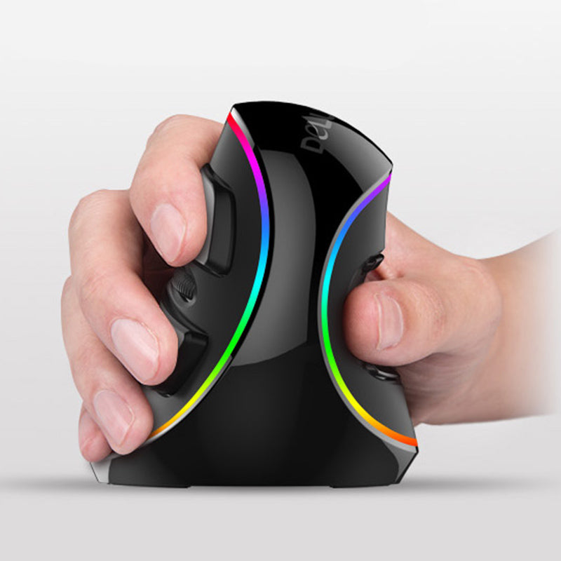 Vertical Ergonomic Snail RGB Anti-Mouse Hand Wired Mouse - Nukindz