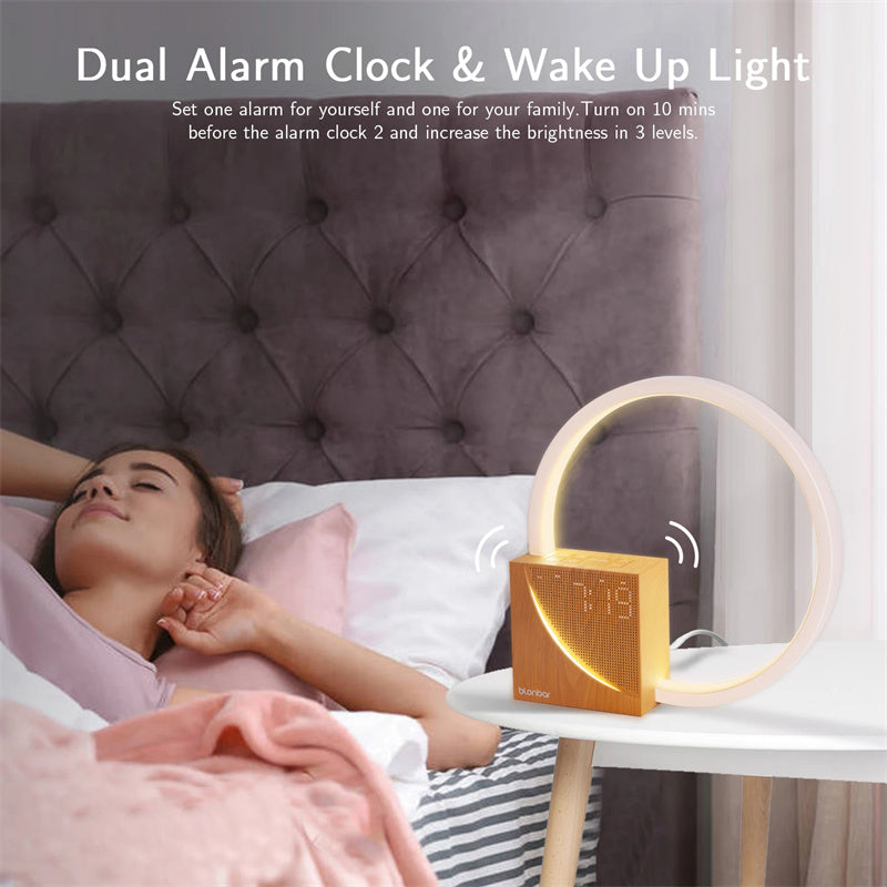 Circadian Focus-Light | Wake-Up Lamp with Natural Sounds & Alarm - Nukindz
