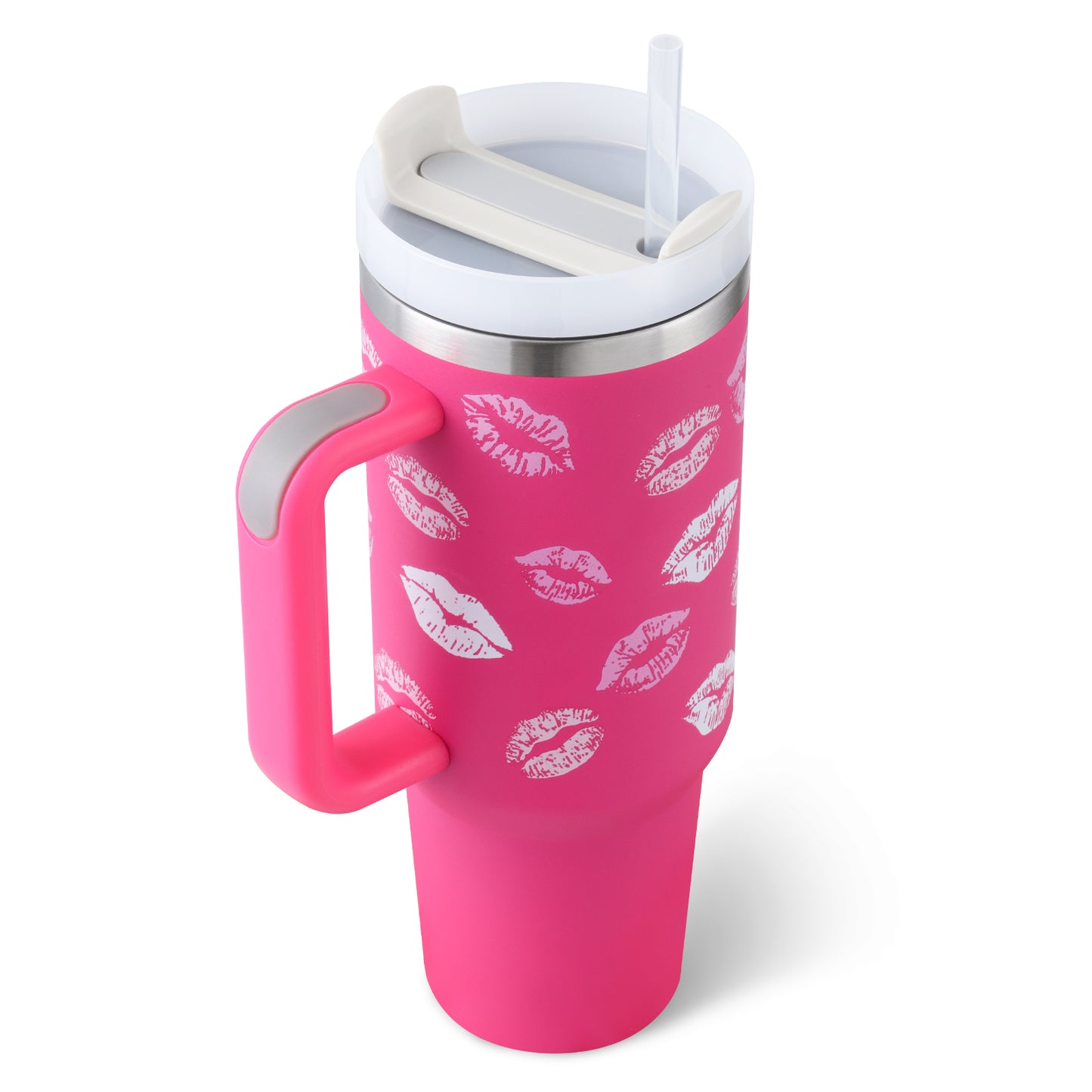 Meridian-40 | 40oz Insulated Tumbler with Handle & Straw - Nukindz