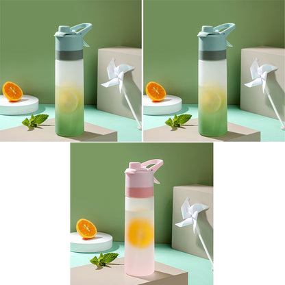 Spray Water Bottle For Girls Outdoor Sport Fitness Water Cup Large Capacity Spray Bottle Drinkware Travel Bottles Kitchen Gadgets - Nukindz