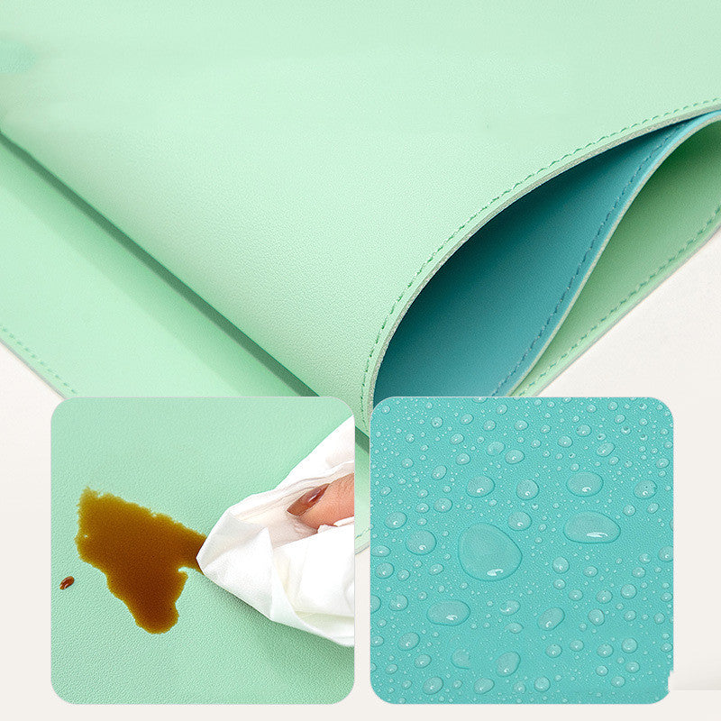 Vegan Leather Desk Foundation | Sensory Workspace Infrastructure - Nukindz