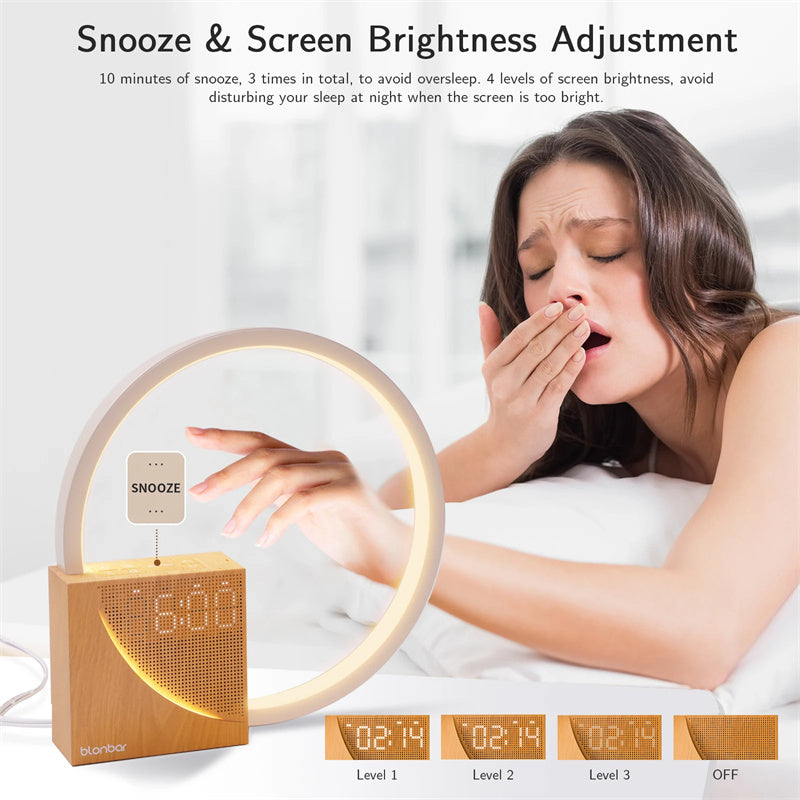 Circadian Focus-Light | Wake-Up Lamp with Natural Sounds & Alarm - Nukindz