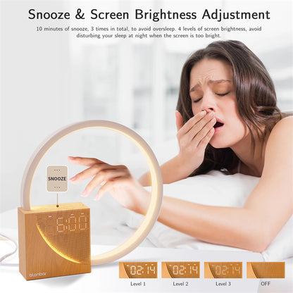 Circadian Focus-Light | Wake-Up Lamp with Natural Sounds & Alarm - Nukindz