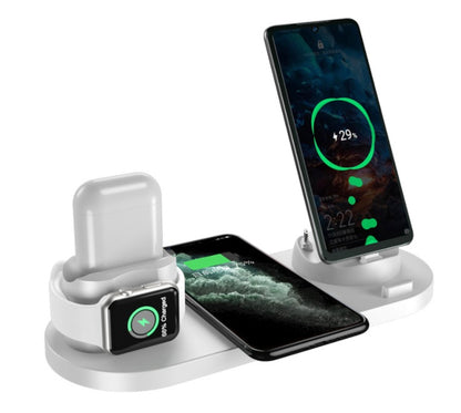 Nexus-6 Multi-Dock | 6-in-1 Wireless Charging Station - Nukindz