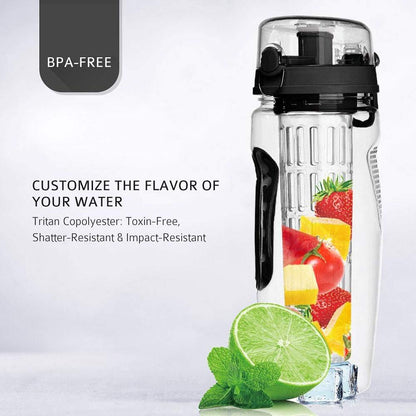Essence-32 | Fruit Infuser Water Bottle | 32oz Tritan - Nukindz