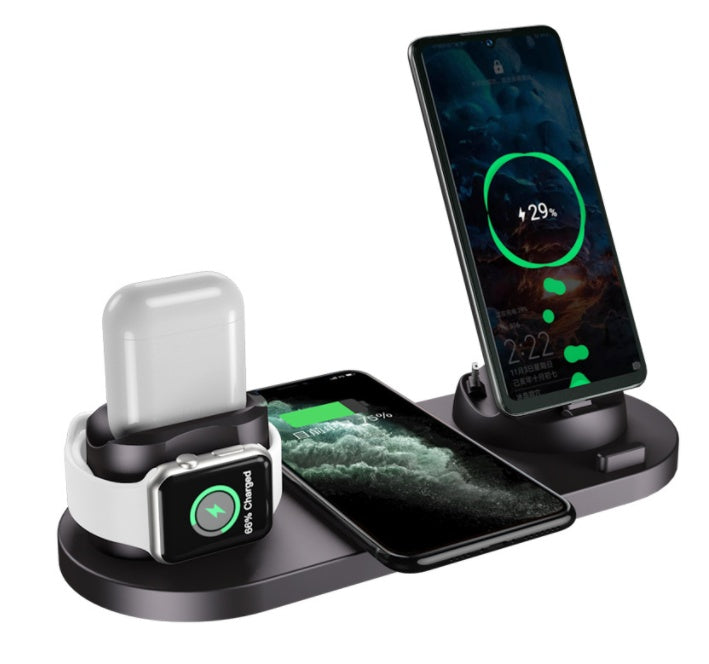 Nexus-6 Multi-Dock | 6-in-1 Wireless Charging Station - Nukindz