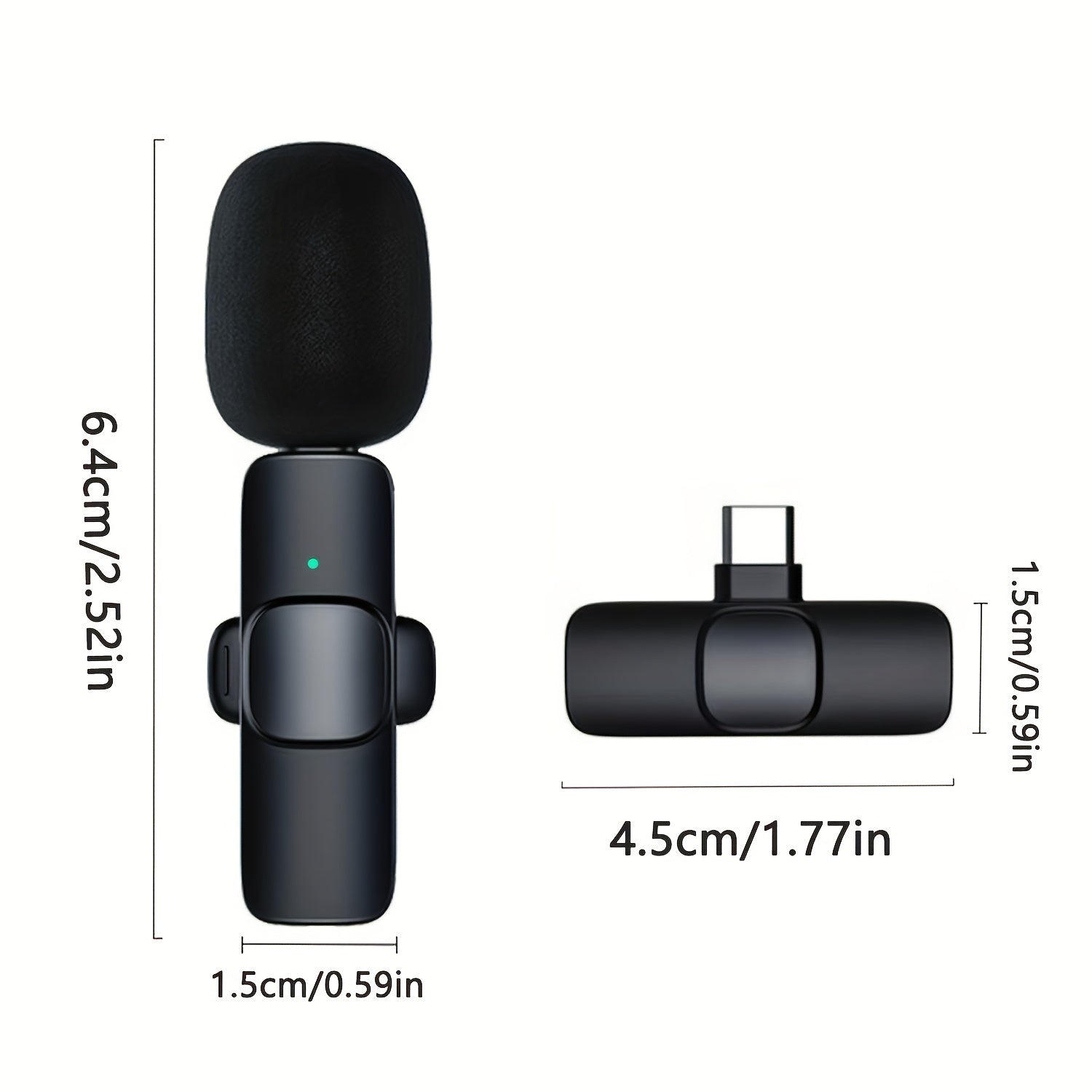 AuraClip | Wireless Lavalier Microphone for iOS & USB-C - Nukindz