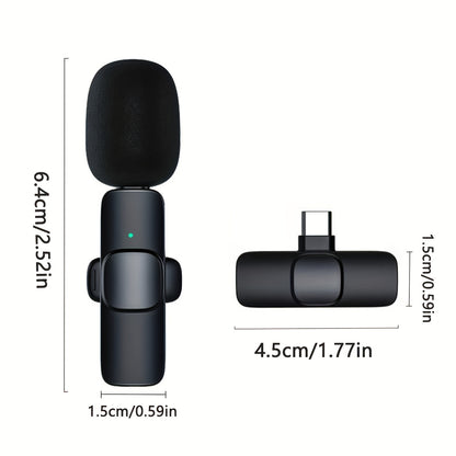 AuraClip | Wireless Lavalier Microphone for iOS & USB-C - Nukindz