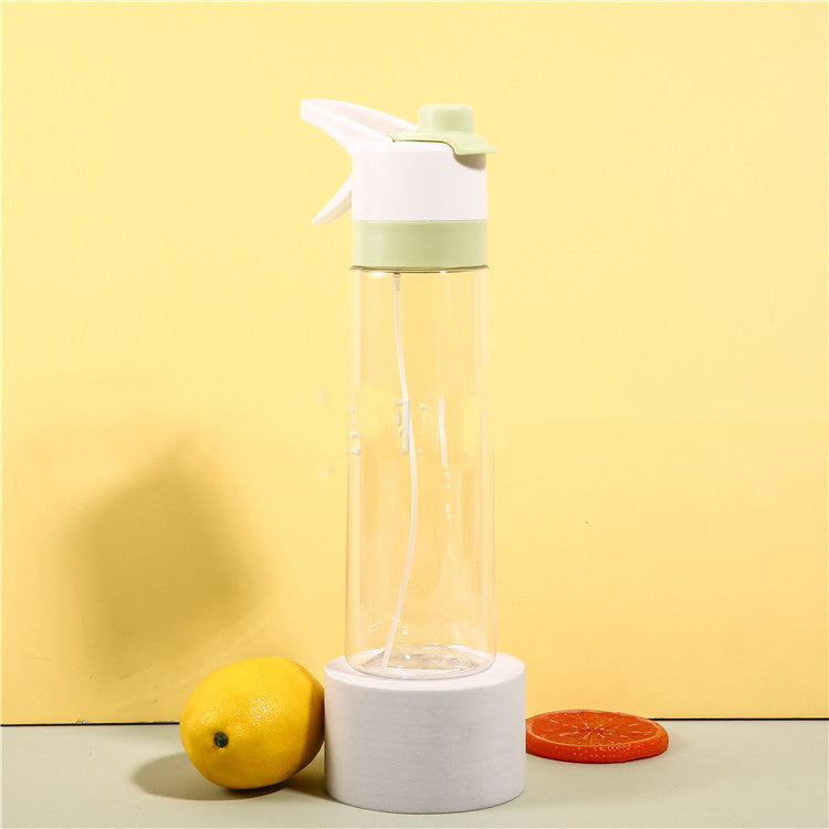 Spray Water Bottle For Girls Outdoor Sport Fitness Water Cup Large Capacity Spray Bottle Drinkware Travel Bottles Kitchen Gadgets - Nukindz
