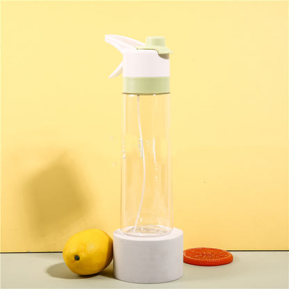 Spray Water Bottle For Girls Outdoor Sport Fitness Water Cup Large Capacity Spray Bottle Drinkware Travel Bottles Kitchen Gadgets - Nukindz