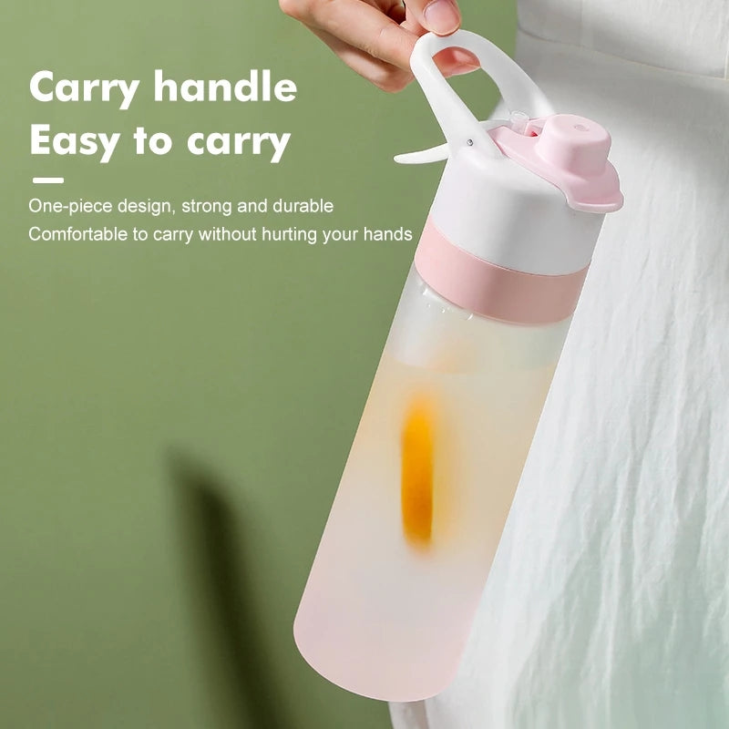 Spray Water Bottle For Girls Outdoor Sport Fitness Water Cup Large Capacity Spray Bottle Drinkware Travel Bottles Kitchen Gadgets - Nukindz
