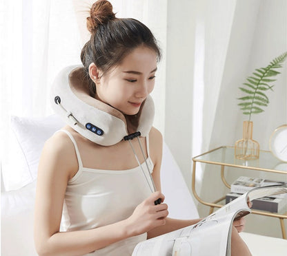 Meridian Support-Pillow | Heated Neck Massager with Kneading & Vibration - Nukindz
