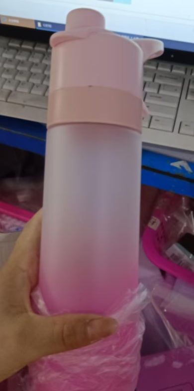 Spray Water Bottle For Girls Outdoor Sport Fitness Water Cup Large Capacity Spray Bottle Drinkware Travel Bottles Kitchen Gadgets - Nukindz