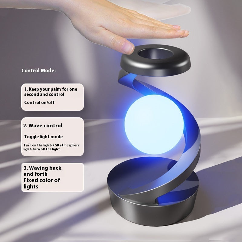 Orbit Moon Dock | Rotating Moon Lamp & 15W Wireless Charger - Nukindz