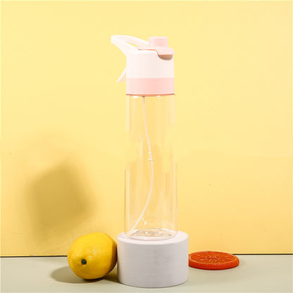 Spray Water Bottle For Girls Outdoor Sport Fitness Water Cup Large Capacity Spray Bottle Drinkware Travel Bottles Kitchen Gadgets - Nukindz