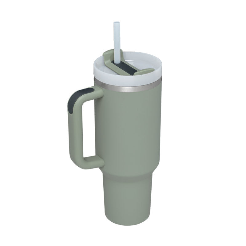 Meridian-40 | 40oz Insulated Tumbler with Handle & Straw - Nukindz