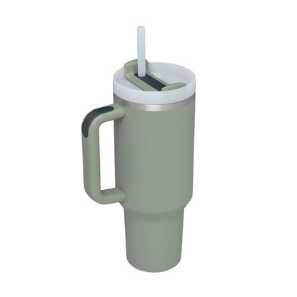Meridian-40 | 40oz Insulated Tumbler with Handle & Straw - Nukindz