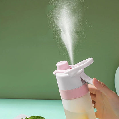 Spray Water Bottle For Girls Outdoor Sport Fitness Water Cup Large Capacity Spray Bottle Drinkware Travel Bottles Kitchen Gadgets - Nukindz