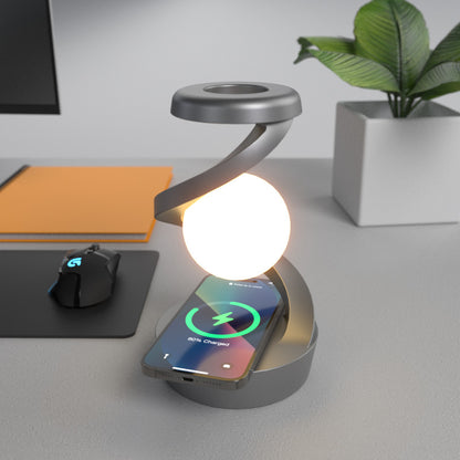Orbit Moon Dock | Rotating Moon Lamp & 15W Wireless Charger - Nukindz