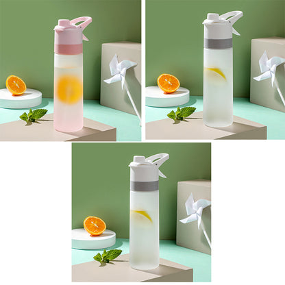 Spray Water Bottle For Girls Outdoor Sport Fitness Water Cup Large Capacity Spray Bottle Drinkware Travel Bottles Kitchen Gadgets - Nukindz