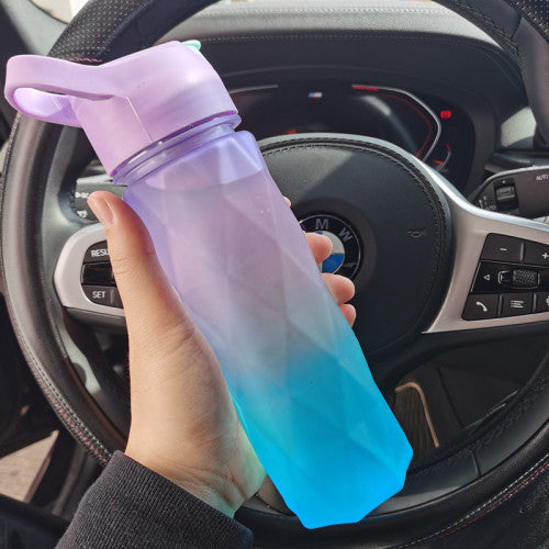 Spray Water Bottle For Girls Outdoor Sport Fitness Water Cup Large Capacity Spray Bottle Drinkware Travel Bottles Kitchen Gadgets - Nukindz