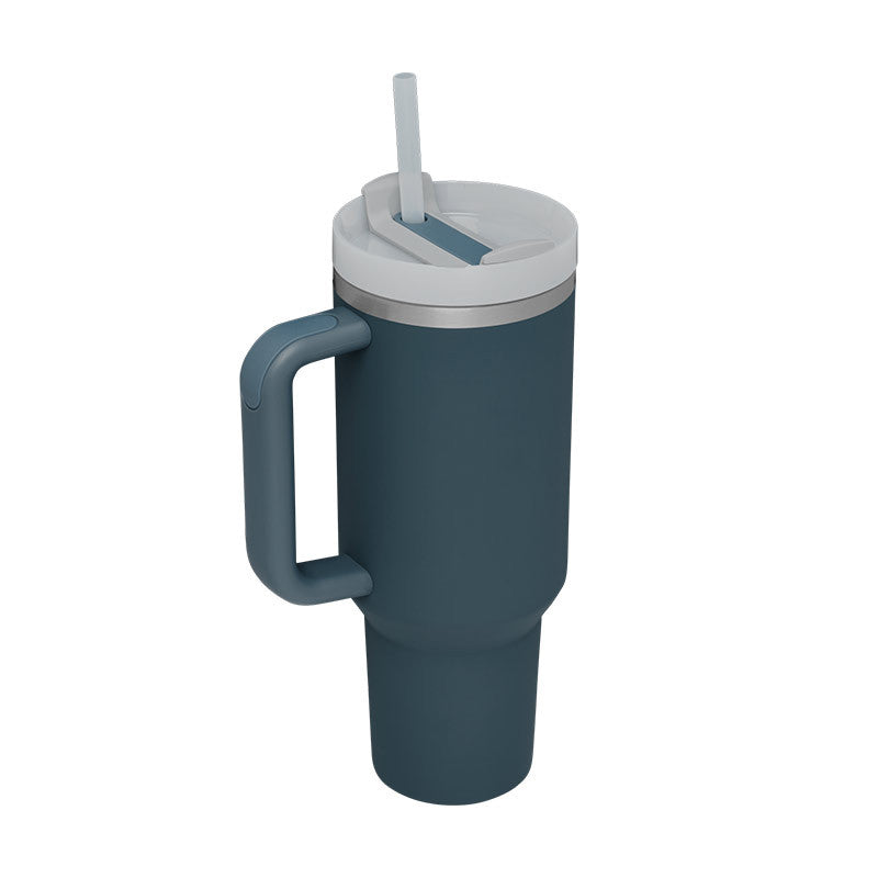 Meridian-40 | 40oz Insulated Tumbler with Handle & Straw - Nukindz