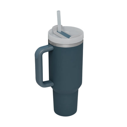 Meridian-40 | 40oz Insulated Tumbler with Handle & Straw - Nukindz